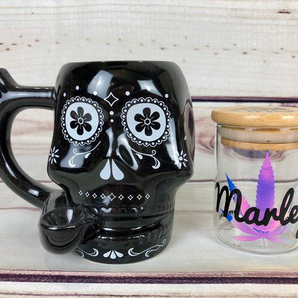 Dia de Muertos Wake & Bake Pipe Mug