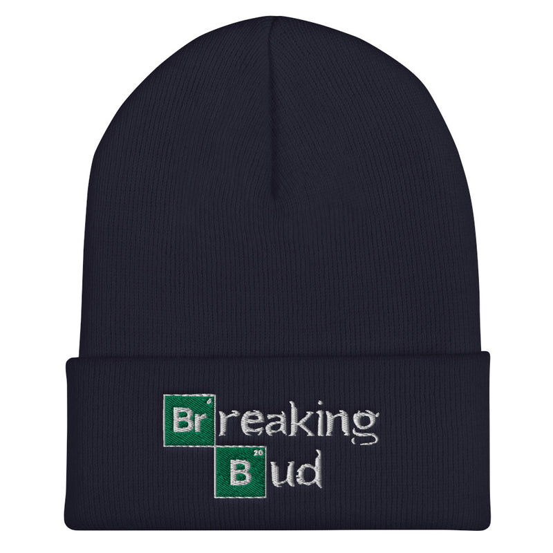 Breaking Bud Cuffed Beanie-THC-CBD-Science-Stoner Gift-Weed Hat-Cannabis hat-Marijuana theme-cap-winter cap