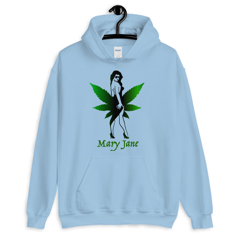 Mary Jane Leaf Unisex Hoodie-Stoner Gifts-Cannabis-Weed Hoodie-Unisex-Funny-Cannabis-420 hoodie-Medical Marijuana-Mary Jane-Funny Graphic