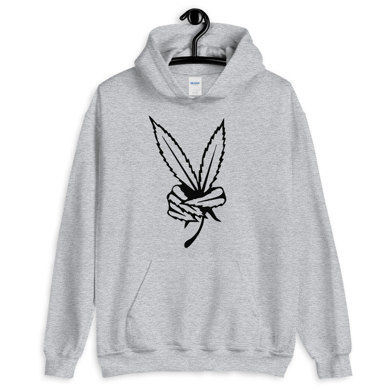 Leaf Peace Unisex Hoodie-Stoner Gifts-weed theme-710-Cannabis Smoker-420 hood-Medical Marijuana-Mary Jane-herb-beautiful-THC