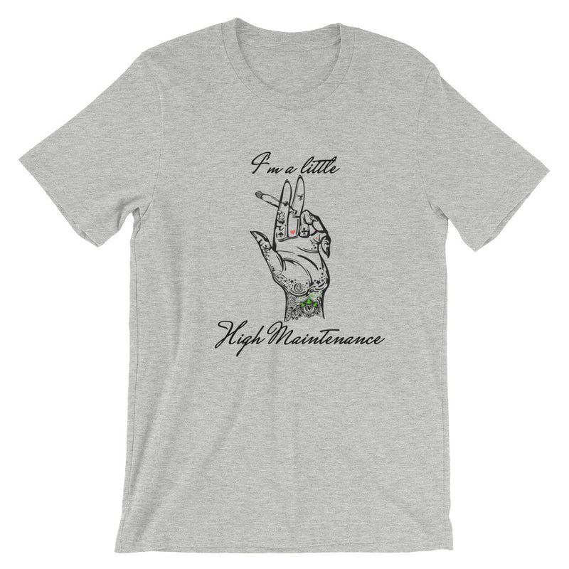 High Maintenance Graphic T-shirts-Unisex-Funny-Tattoo Tee-Medical-Graphic Tee