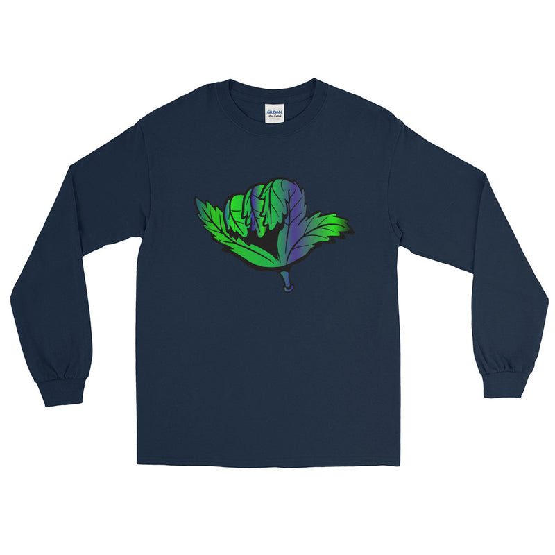 Chill Leaf Vibes Long Sleeve Sweat Shirt-Stoner Gifts-Weed Theme-710-Cannabis Smoker-420-Medical Marijuana-Mary Jane-Herb-beautiful-CBD-THC