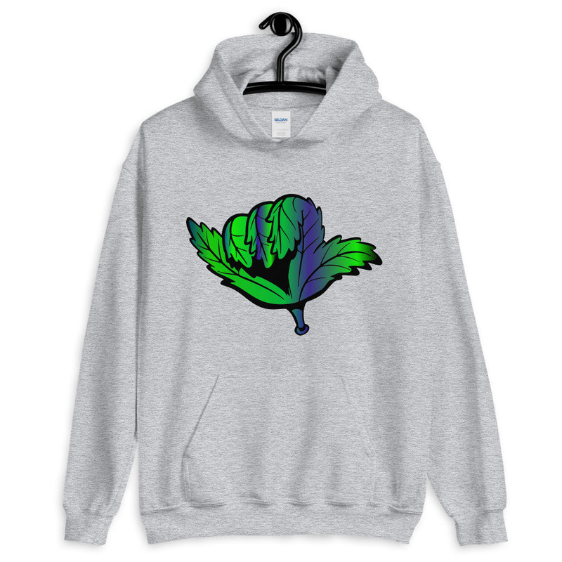 Chill Leaf Unisex Hoodie-Long Sleeve Unisex-Stoner Gifts-weed-unisex-funny-Cannabis-Medical Marijuana leaf-Mary Jane-herb-cool hoodie-Funny