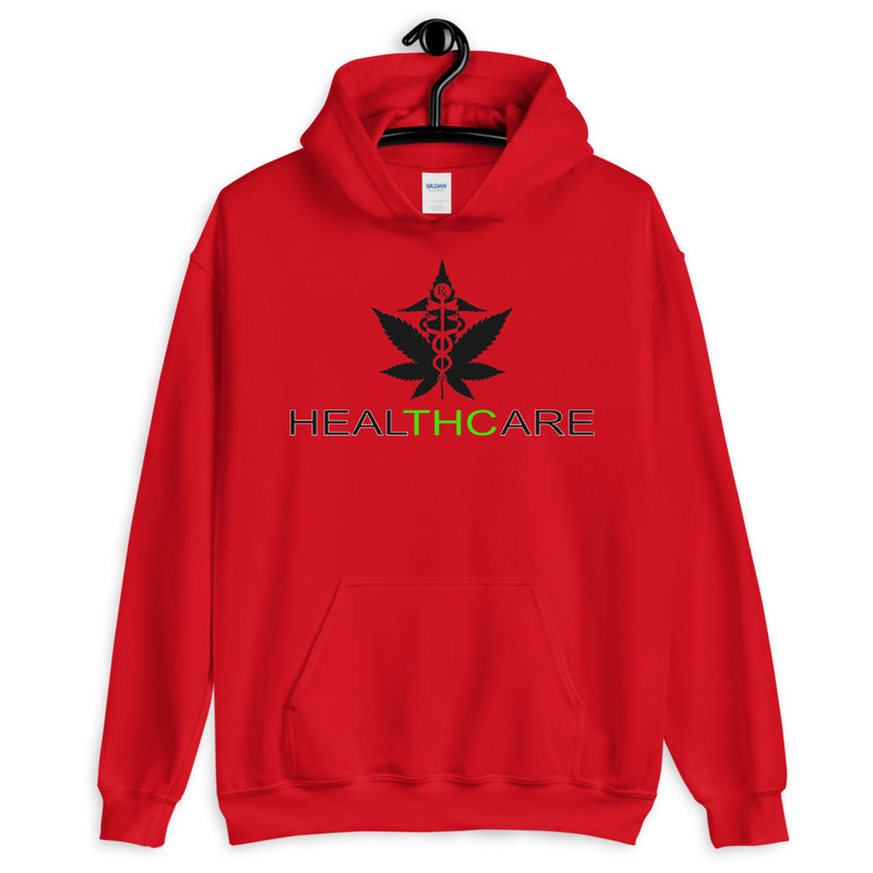 HealTHCare Unisex Hoodie-Stoner Gifts-weed hoodie-unisex-funny-Cannabis-420 hood-Medical Marijuana-Mary Jane-Healthcare-cancer