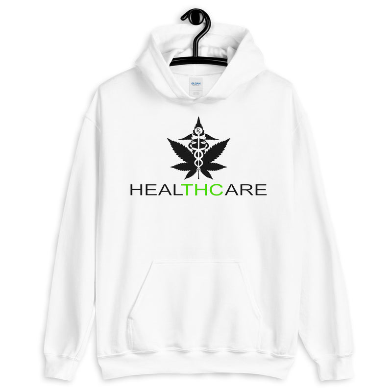 HealTHCare Unisex Hoodie-Stoner Gifts-weed hoodie-unisex-funny-Cannabis-420 hood-Medical Marijuana-Mary Jane-Healthcare-cancer