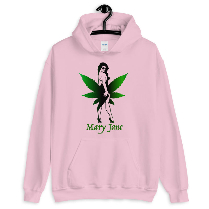 Mary Jane Leaf Unisex Hoodie-Stoner Gifts-Cannabis-Weed Hoodie-Unisex-Funny-Cannabis-420 hoodie-Medical Marijuana-Mary Jane-Funny Graphic