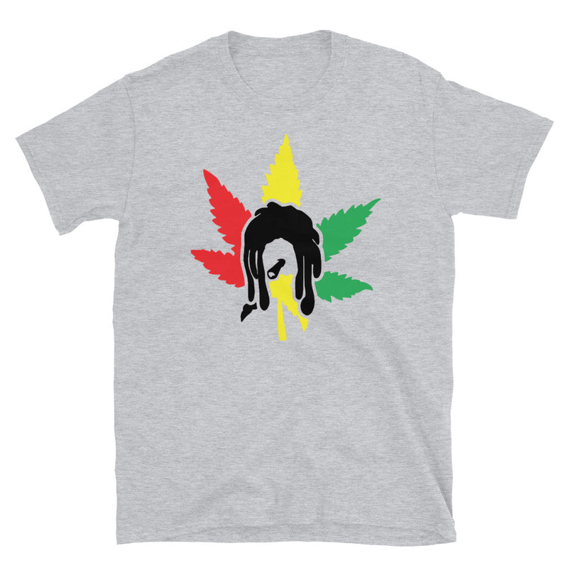 Rasta Weed leaf Short-Sleeve Unisex Black Font T-Shirt-Stoner Gift-weed t-shirts-unisex-funny-Cannabis-420 Shirt-Medical Marijuana-Mary Jane