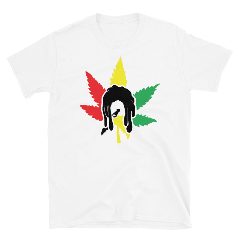 Rasta Weed leaf Short-Sleeve Unisex Black Font T-Shirt-Stoner Gift-weed t-shirts-unisex-funny-Cannabis-420 Shirt-Medical Marijuana-Mary Jane