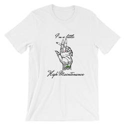 High Maintenance Graphic T-shirts-Unisex-Funny-Tattoo Tee-Medical-Graphic Tee