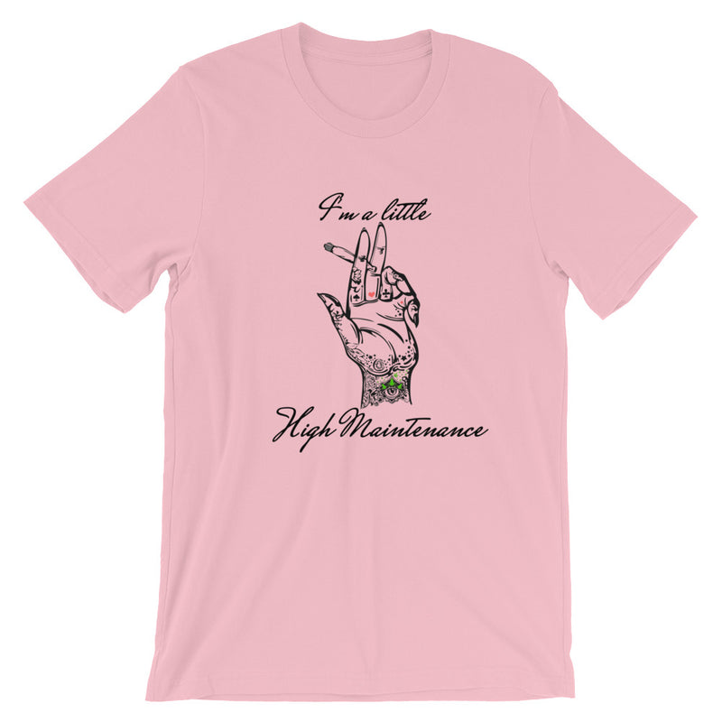 High Maintenance Graphic T-shirts-Unisex-Funny-Tattoo Tee-Medical-Graphic Tee