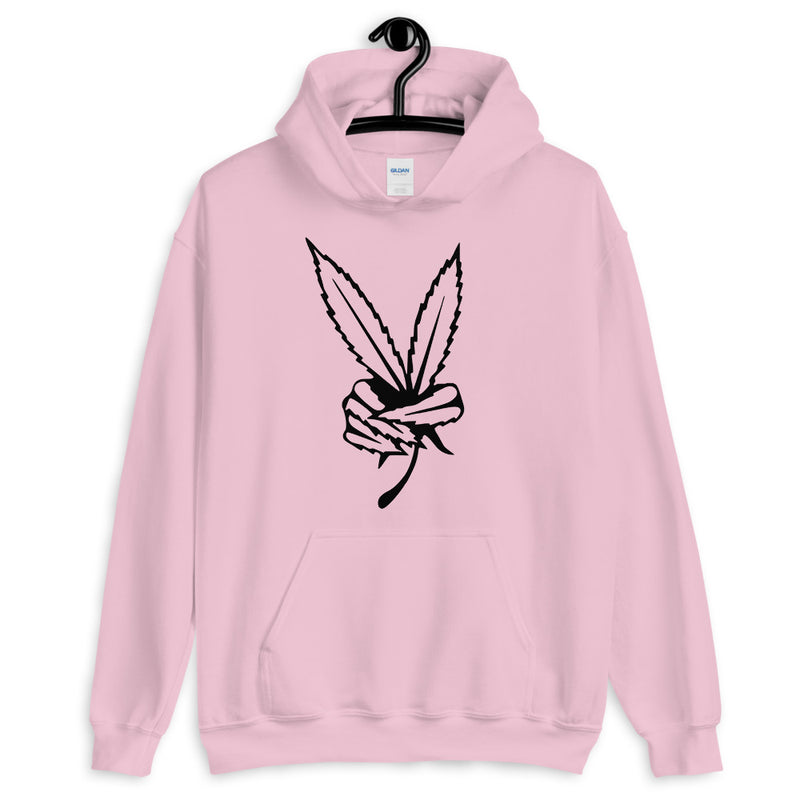 Leaf Peace Unisex Hoodie-Stoner Gifts-weed theme-710-Cannabis Smoker-420 hood-Medical Marijuana-Mary Jane-herb-beautiful-THC