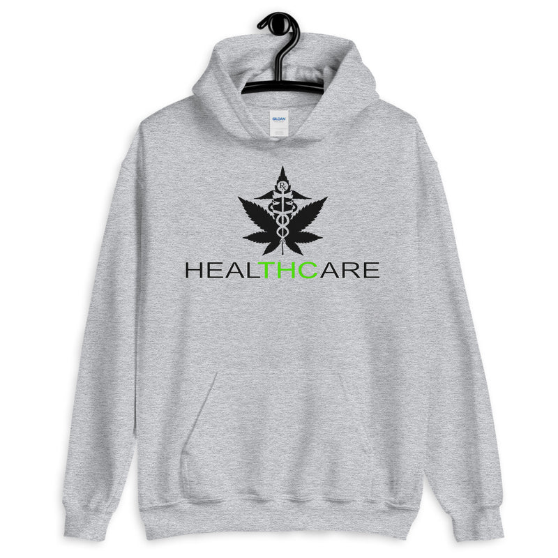 HealTHCare Unisex Hoodie-Stoner Gifts-weed hoodie-unisex-funny-Cannabis-420 hood-Medical Marijuana-Mary Jane-Healthcare-cancer