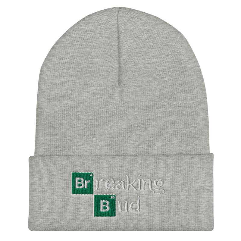 Breaking Bud Cuffed Beanie-THC-CBD-Science-Stoner Gift-Weed Hat-Cannabis hat-Marijuana theme-cap-winter cap