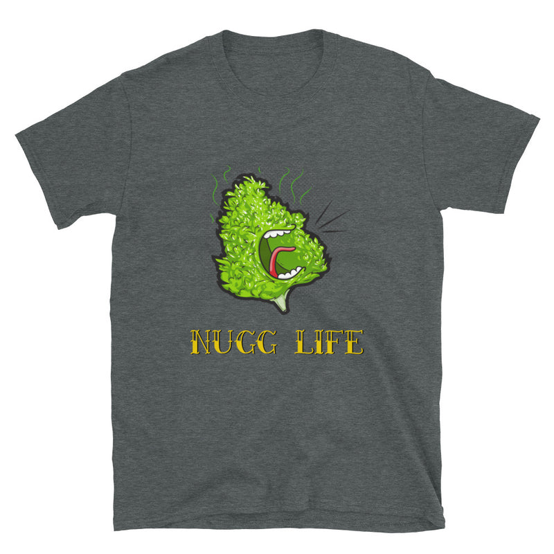 Nugg Life Short-Sleeve Unisex Black Font T-Shirt-Stoner Gifts-weed t-shirts-unisex-funny-Cannabis-420 Shirt-Medical Marijuana-Mary Jane