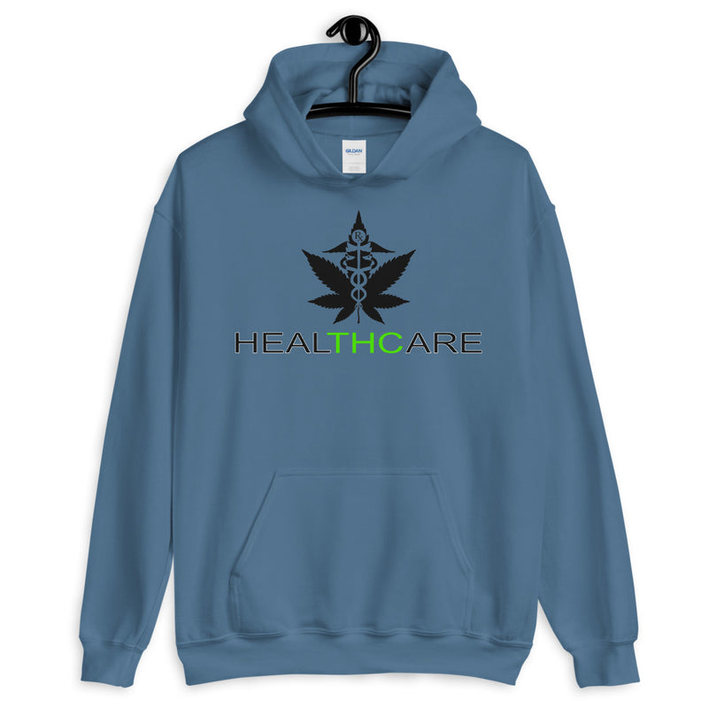 HealTHCare Unisex Hoodie-Stoner Gifts-weed hoodie-unisex-funny-Cannabis-420 hood-Medical Marijuana-Mary Jane-Healthcare-cancer