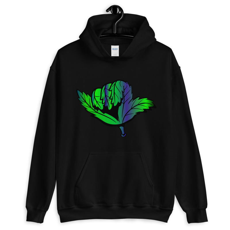 Chill Leaf Unisex Hoodie-Long Sleeve Unisex-Stoner Gifts-weed-unisex-funny-Cannabis-Medical Marijuana leaf-Mary Jane-herb-cool hoodie-Funny