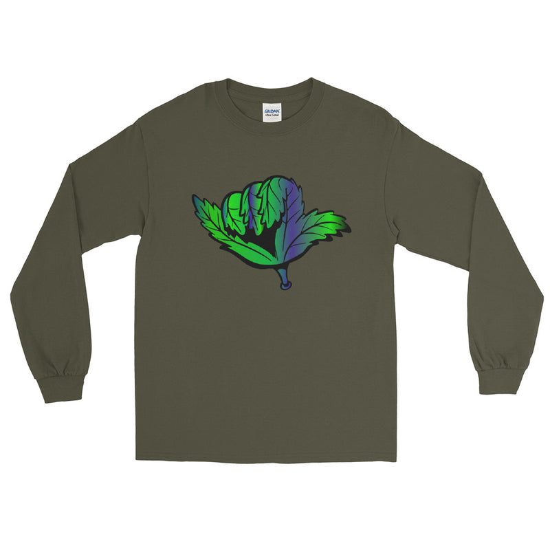 Chill Leaf Vibes Long Sleeve Sweat Shirt-Stoner Gifts-Weed Theme-710-Cannabis Smoker-420-Medical Marijuana-Mary Jane-Herb-beautiful-CBD-THC