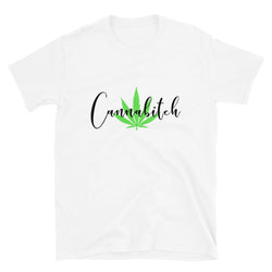 Cannab*tch Short-Sleeve Unisex Black Font Graphic T-Shirt-Stoner Gift-weed t-shirts-funny-Cannabis-420-710-Shirt-Medical Marijuana-Mary Jane