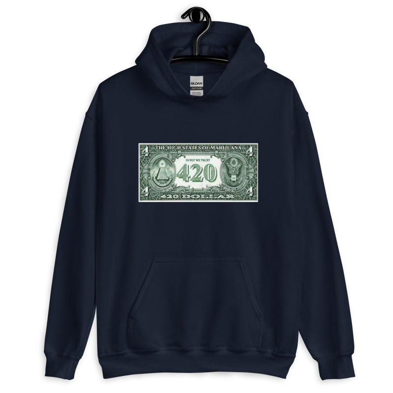 420 Dollar Bill Hoodies-Stoner Gift-Weed Hoodie-unisex-funny-Cannabis-Stoner Tee-420 Sweats-Medical Marijuana-Graphic hoody-Mary Jane-thc-us